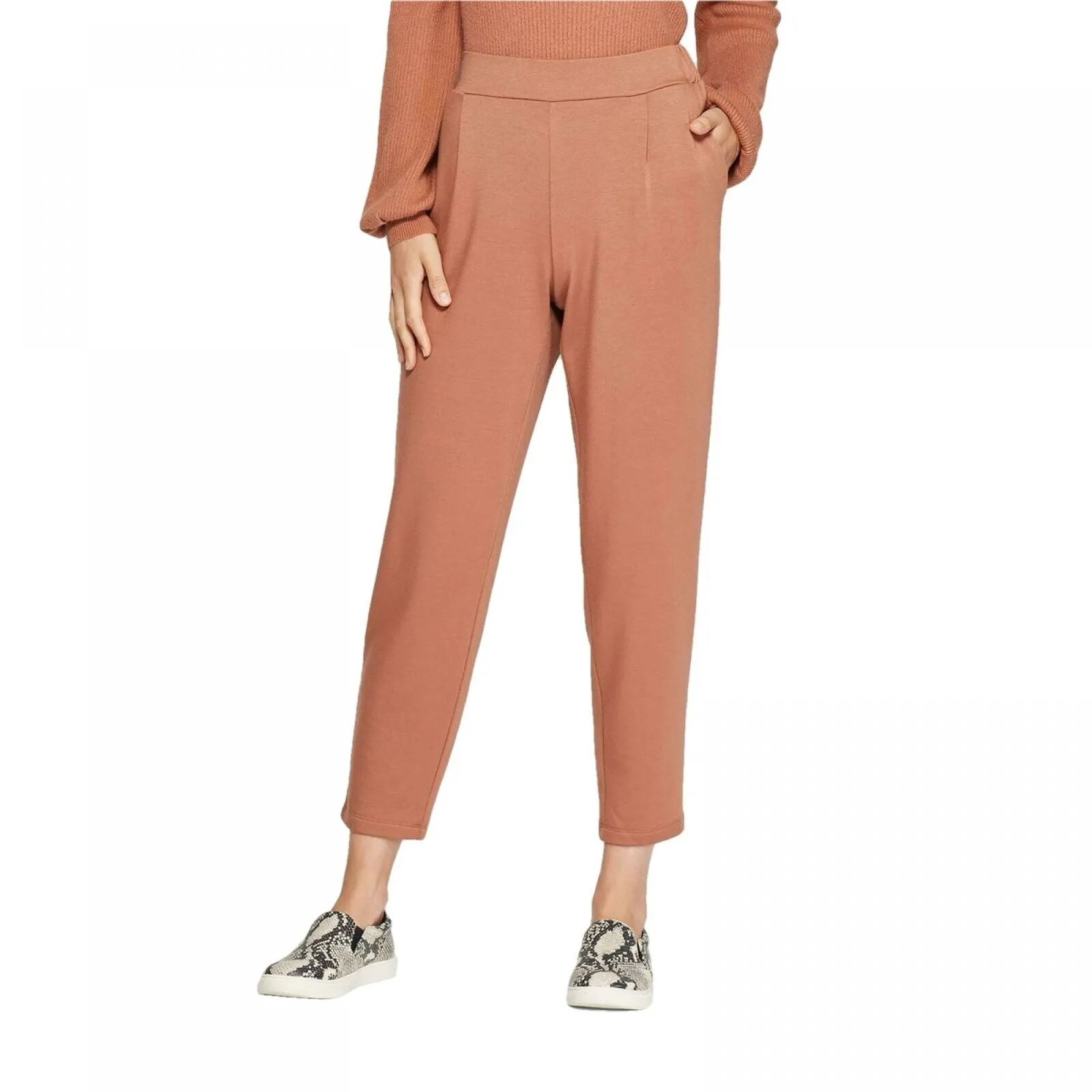 A New Day Women's Mid-Rise Straight Leg French Terry Pants