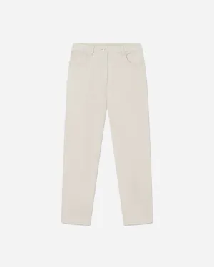 Amina Classic Twill Trousers - Light Sand