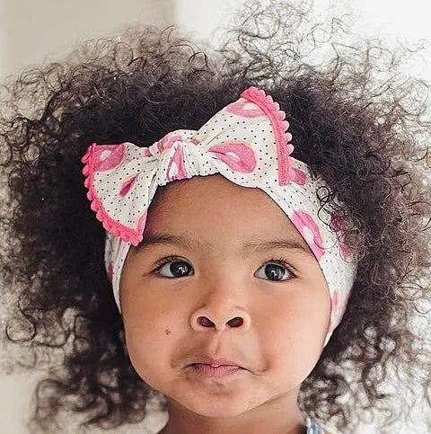 Baby Bling Sprinklicious Pom Trimmed Knot Headband