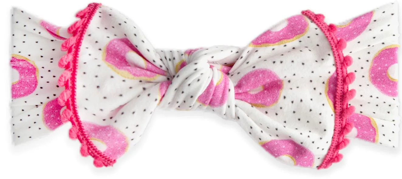 Baby Bling Sprinklicious Pom Trimmed Knot Headband