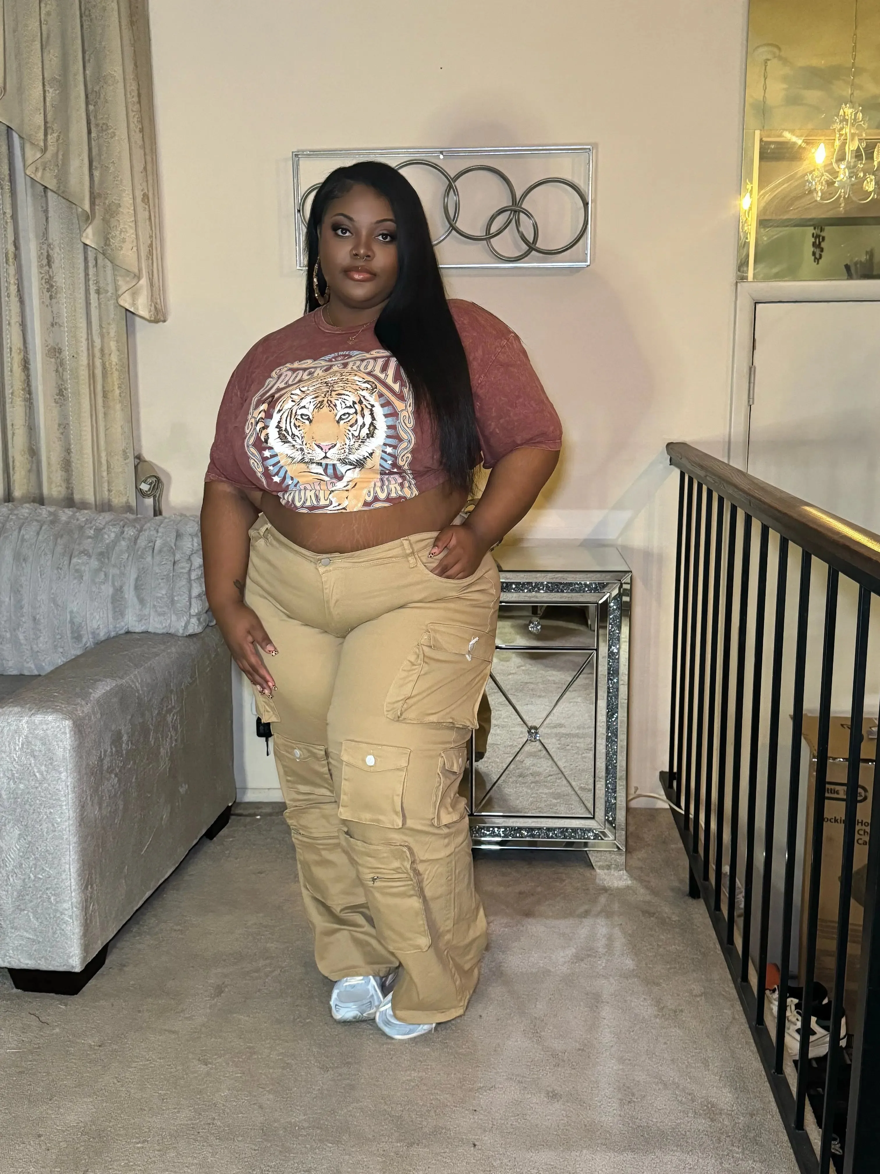 CITY GIRL CARGO JEANS
