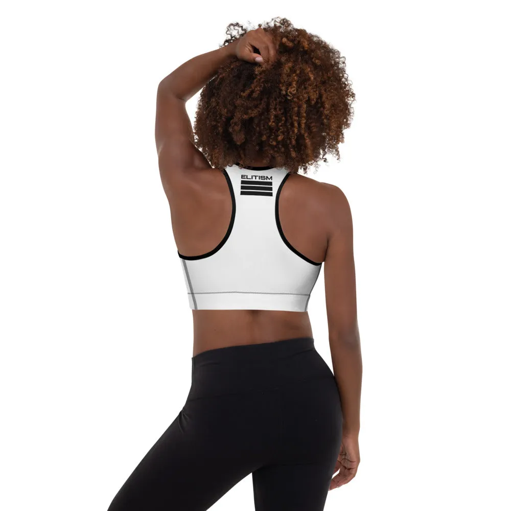 Classic Elitism Logo Padded Sports Bra