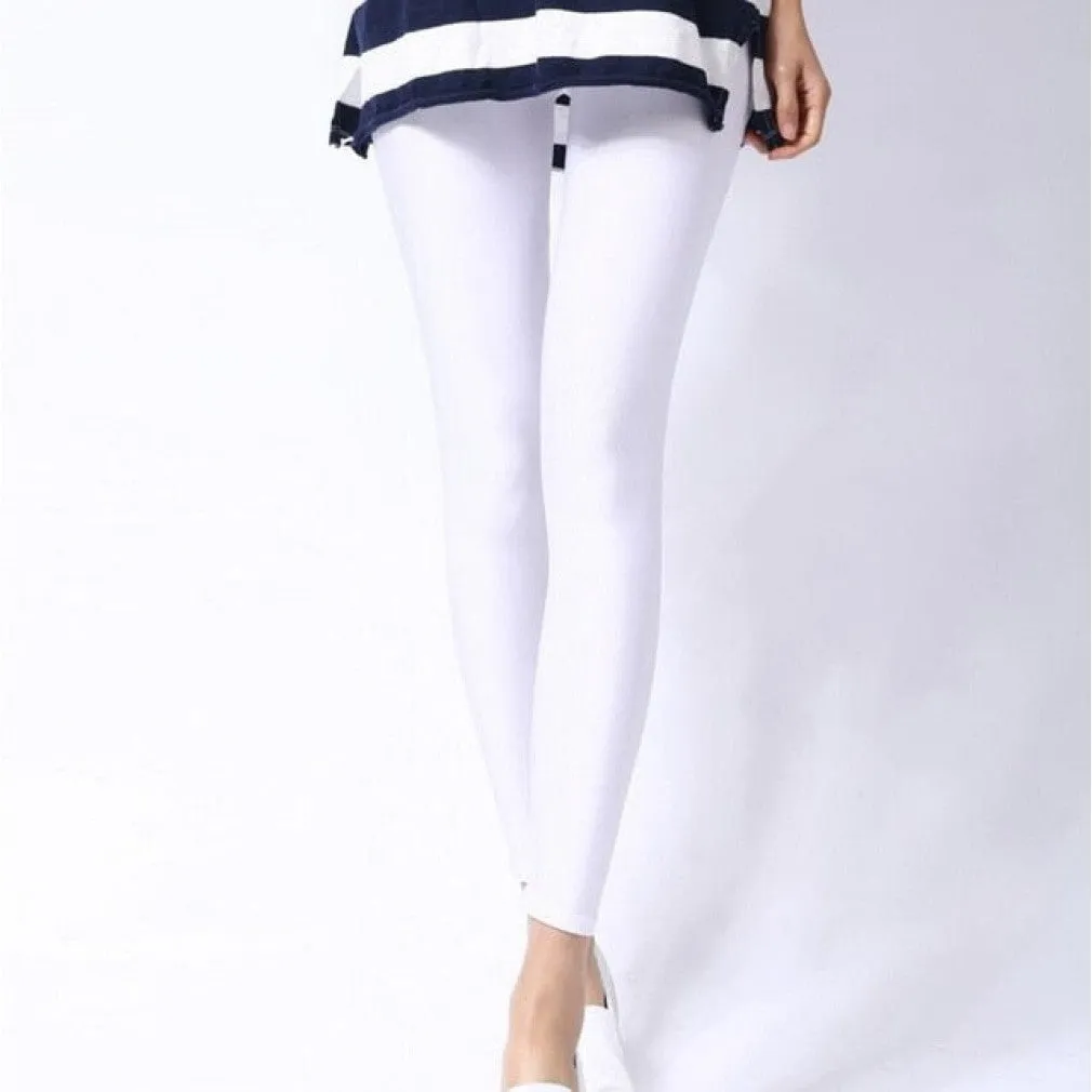 ContiNent 33 Women Shiny Pant Leggings Hot Selling Leggings Solid Color Fluorescent Spandex Elasticity Casual Trousers Shinny Legging