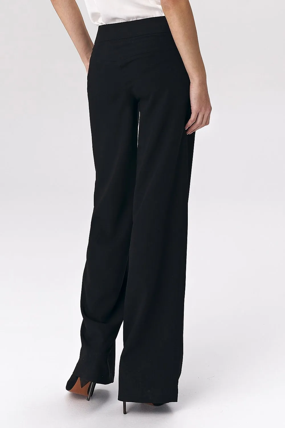Decorative Press-Stud Palazzo Trousers