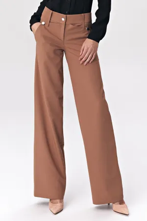 Decorative Press-Stud Palazzo Trousers