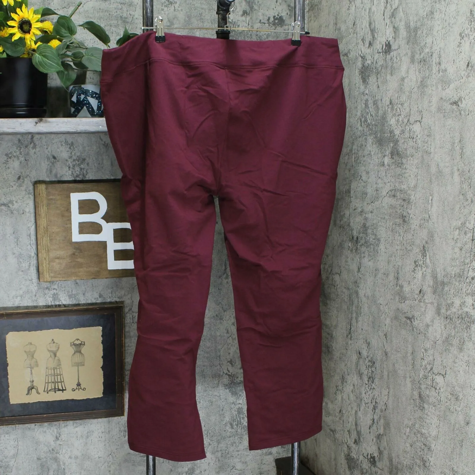 Denim & Co. Plus Petite Active French Terry Straight Leg Knit Pants