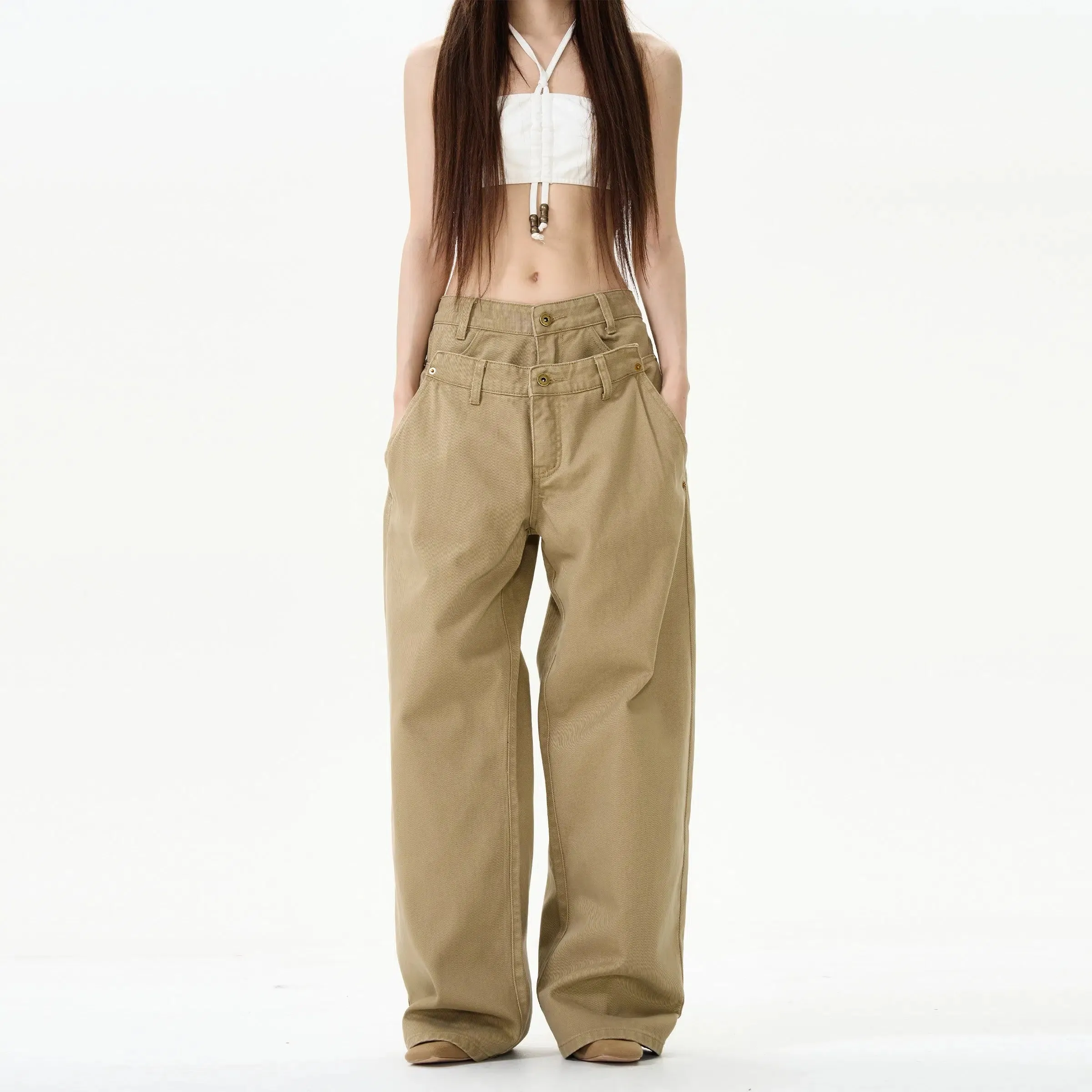 Double Waist Overalls