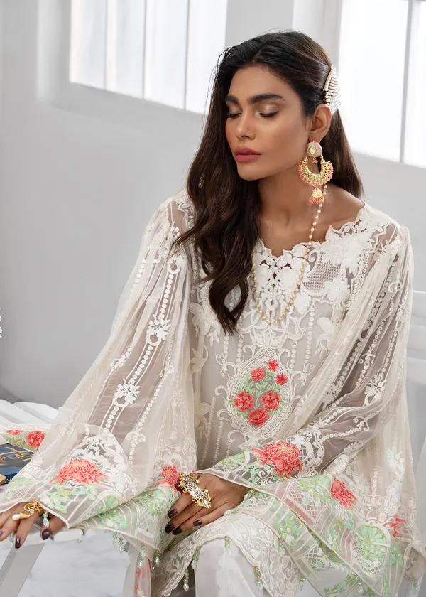 Elegant Embroidered Chiffon Fabric Pakistan Latest Collection # CA137