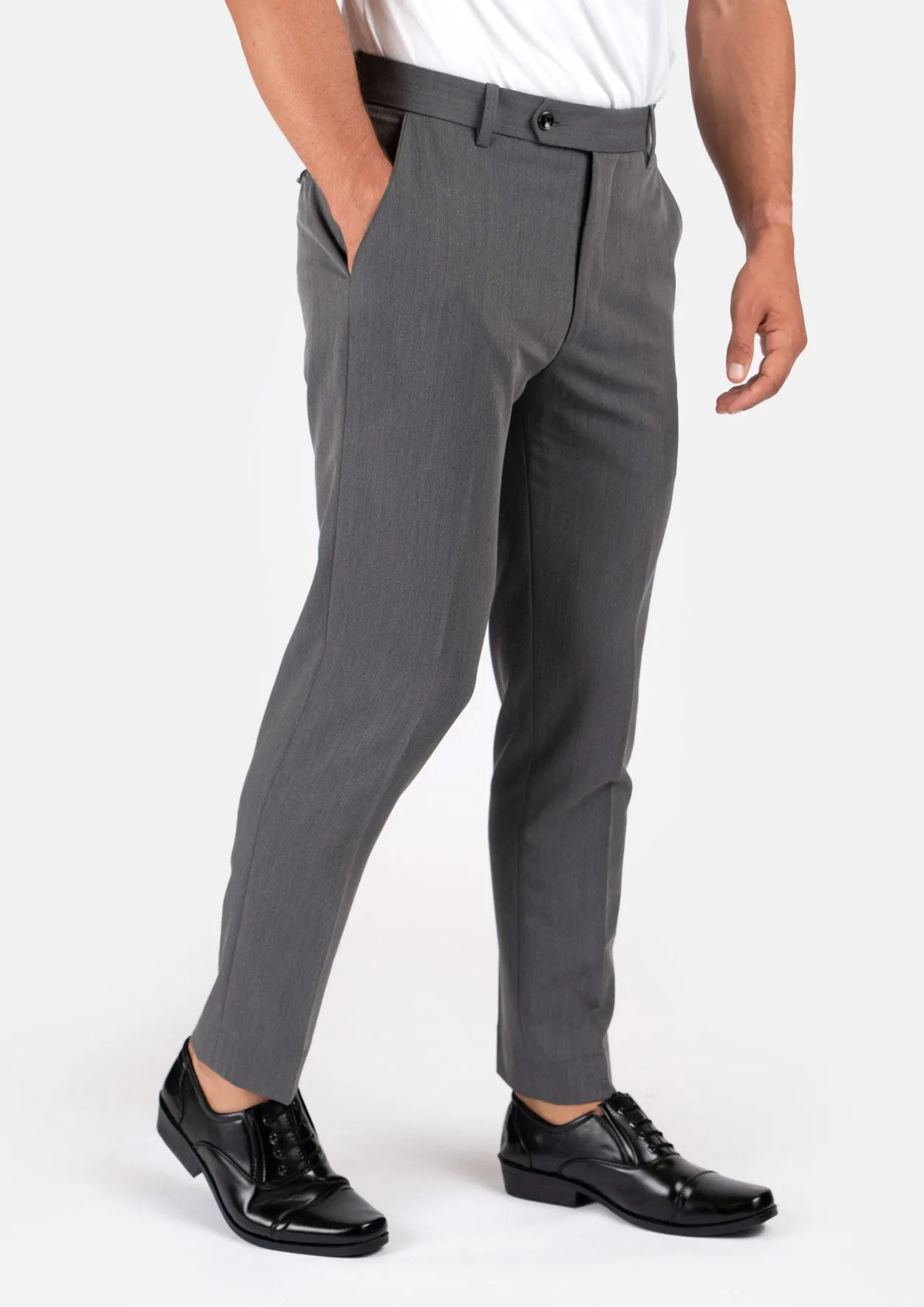 Ellis Light Grey Stretch Suit