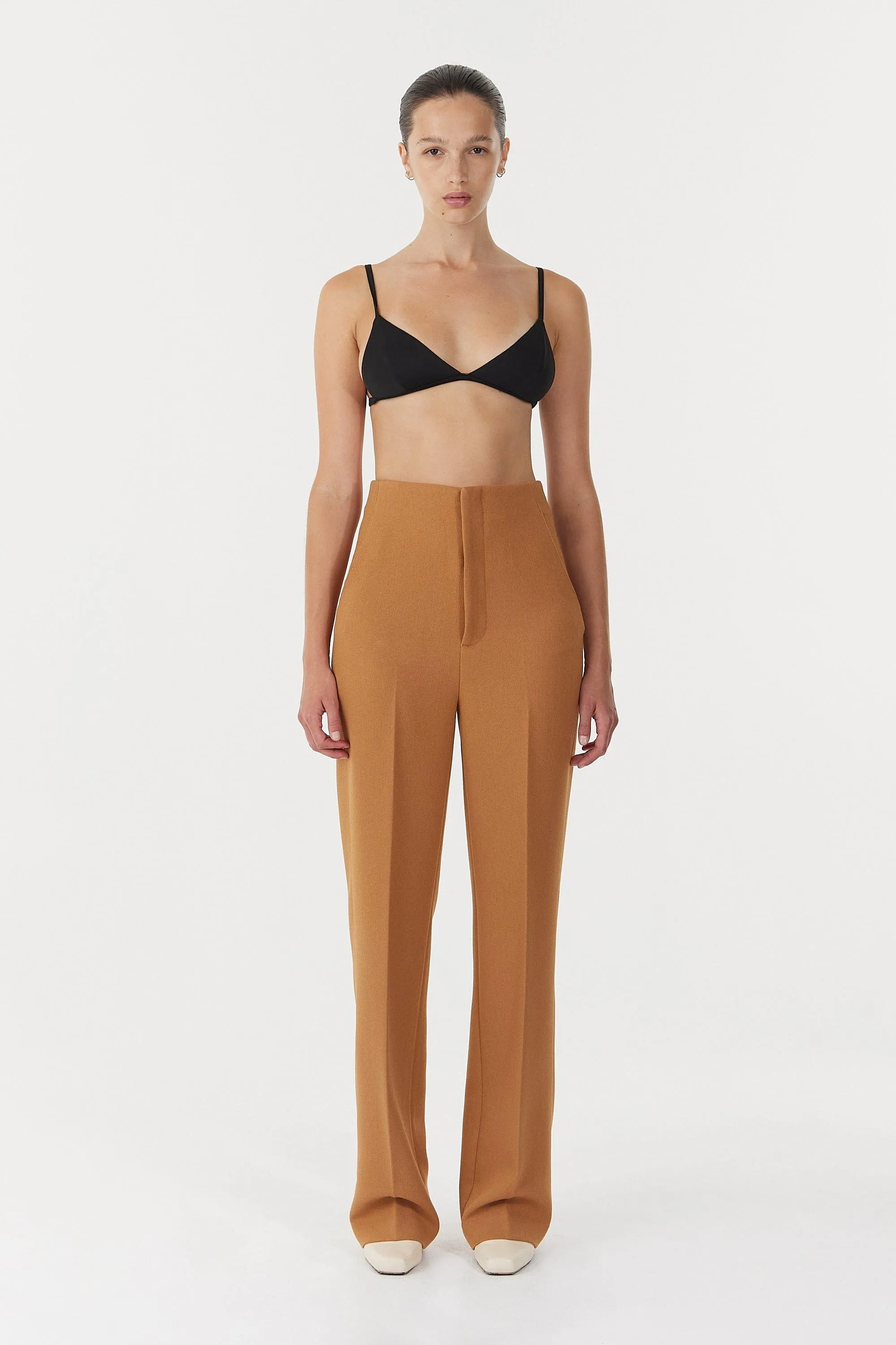 ENIGMA TAILORED TROUSERS | CAMEL