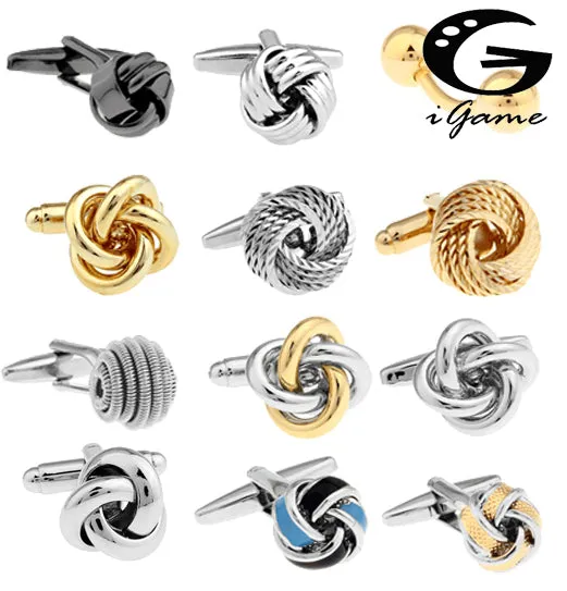 Fashion Knot Design Copper Cufflinks