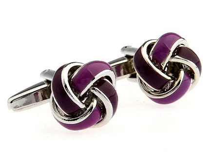 Fashion Knot Design Copper Cufflinks