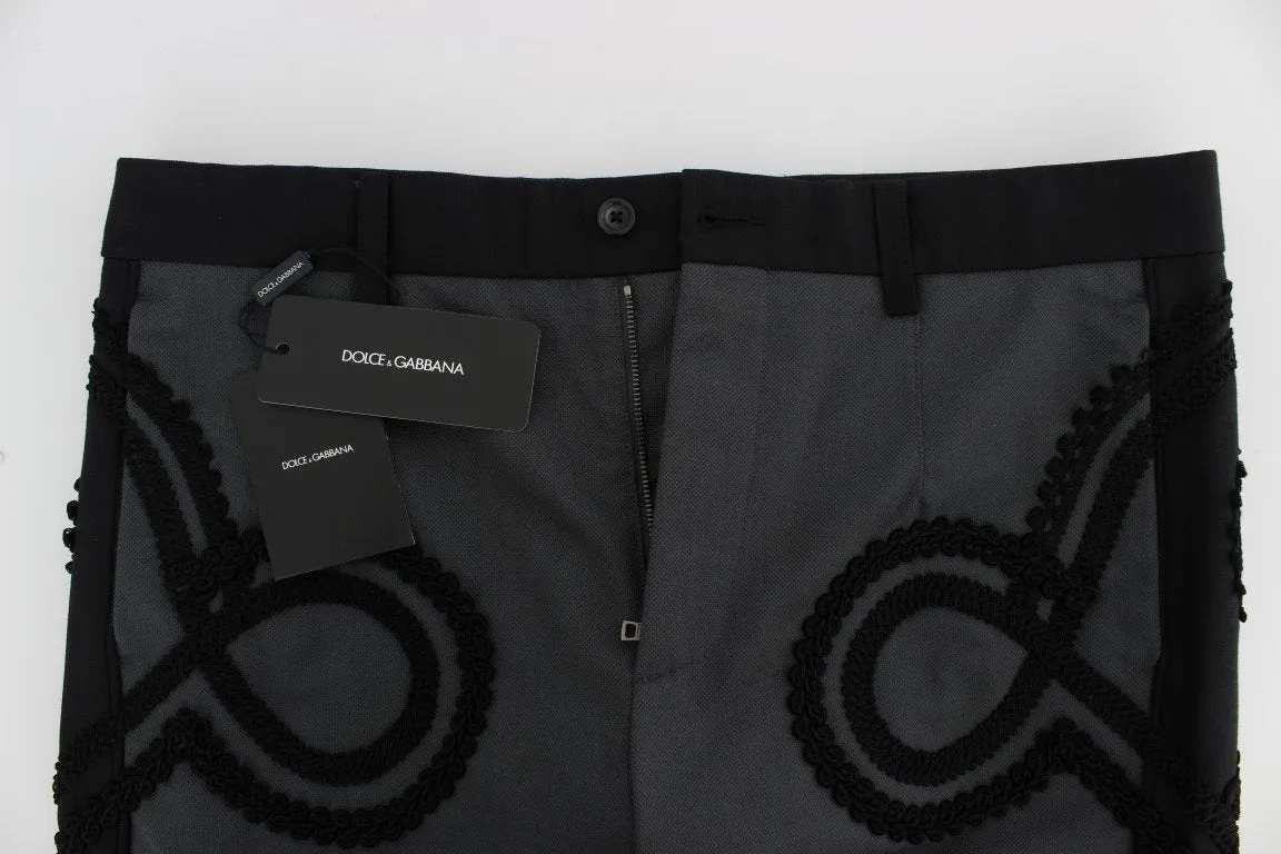 Gray Black Torero 3/4 Pants