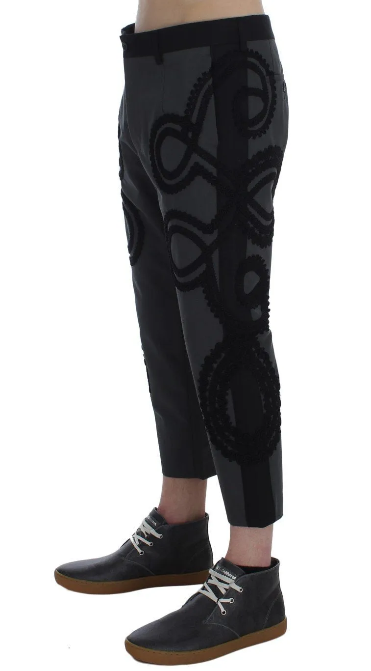 Gray Black Torero 3/4 Pants