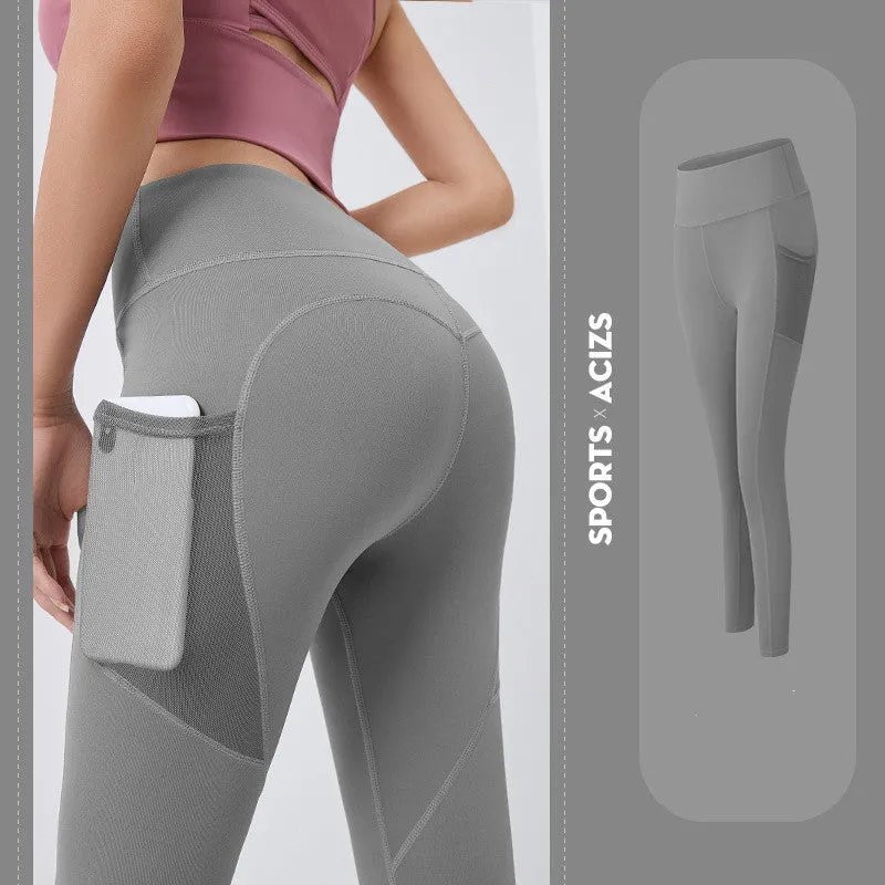 High Waist Bottoming Fitness Sports Womens Tights