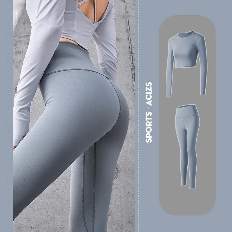 High Waist Bottoming Fitness Sports Womens Tights