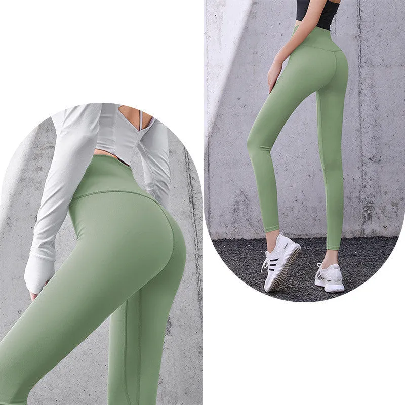 High Waist Bottoming Fitness Sports Womens Tights