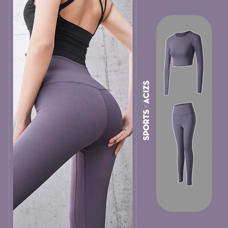 High Waist Bottoming Fitness Sports Womens Tights