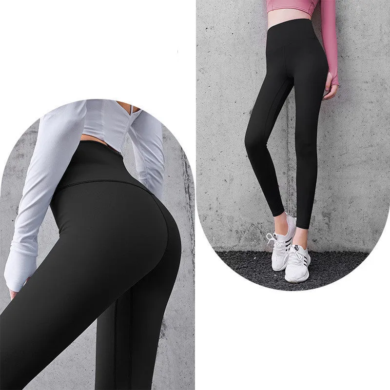 High Waist Bottoming Fitness Sports Womens Tights