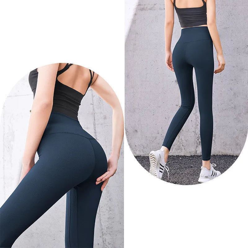 High Waist Bottoming Fitness Sports Womens Tights
