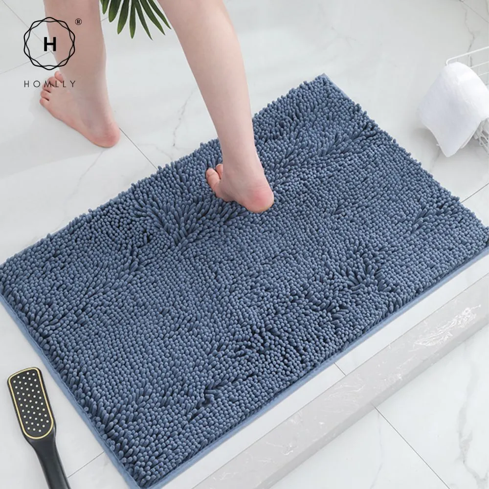Homlly Chenille Luxury Door Bathroom Bath Mat