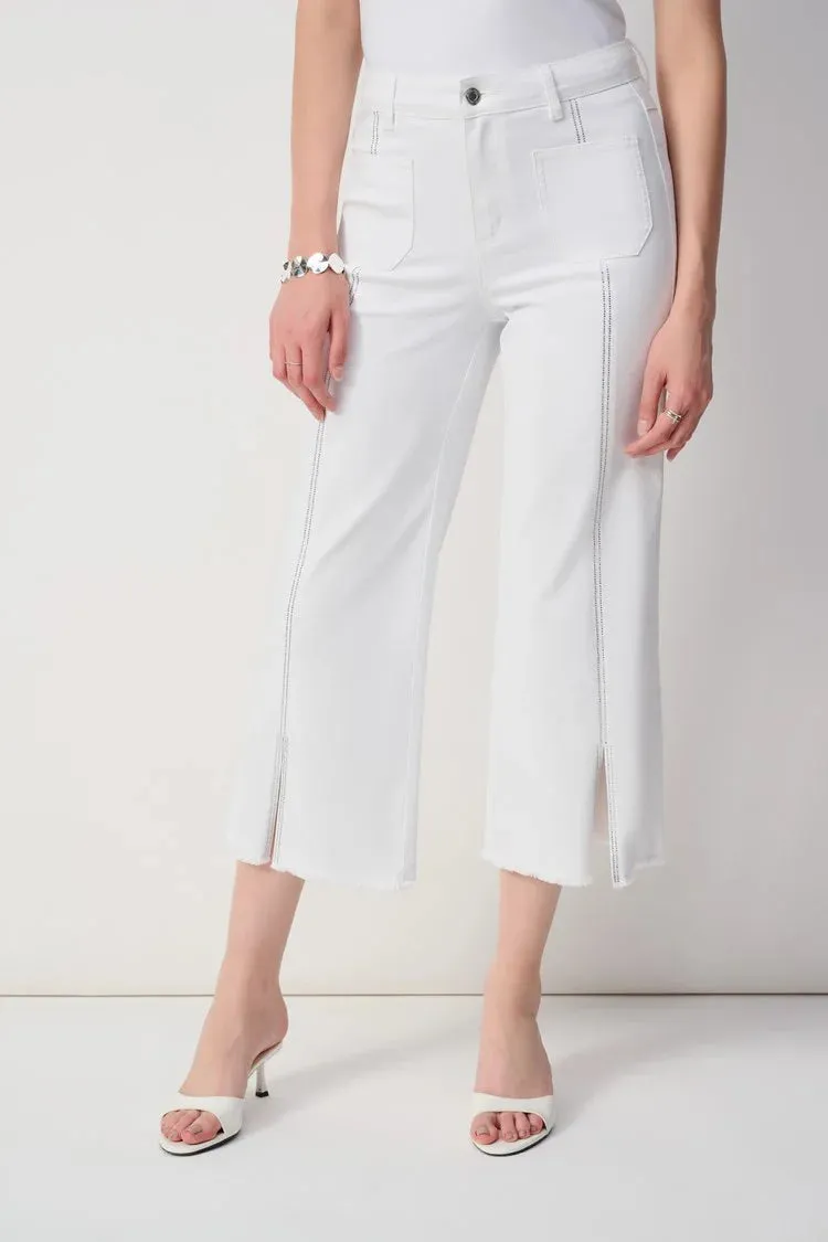 Joseph Ribkoff Culotte Jeans With Embellished Front Seam
251901