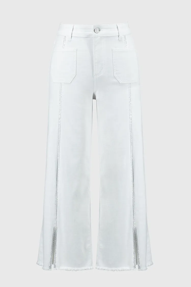 Joseph Ribkoff Culotte Jeans With Embellished Front Seam
251901