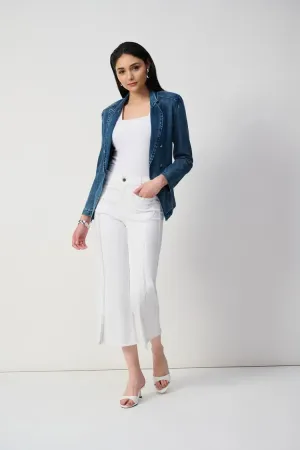 Joseph Ribkoff Culotte Jeans With Embellished Front Seam
251901