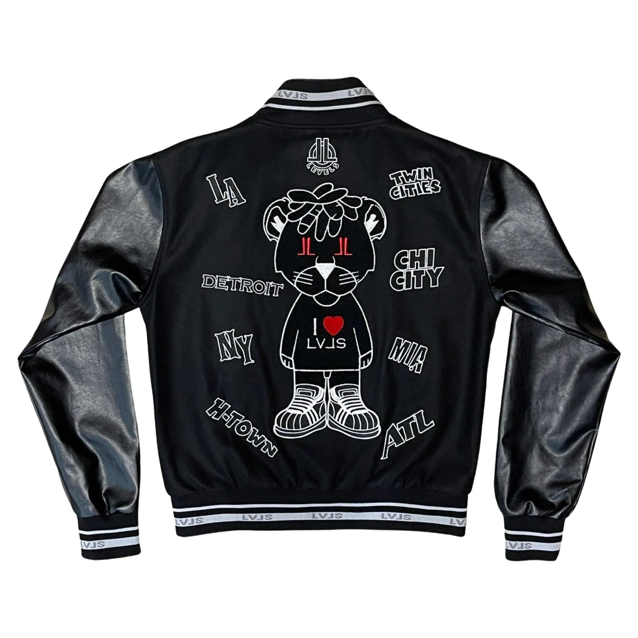 LEVELS CITY VARSITY JACKET | RED EDITION