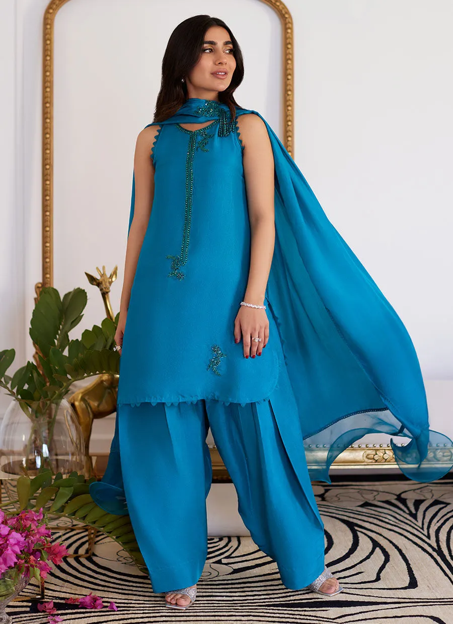 LILOU RAW SILK PANTS | Luna Eid'24 by Farah Talib Aziz