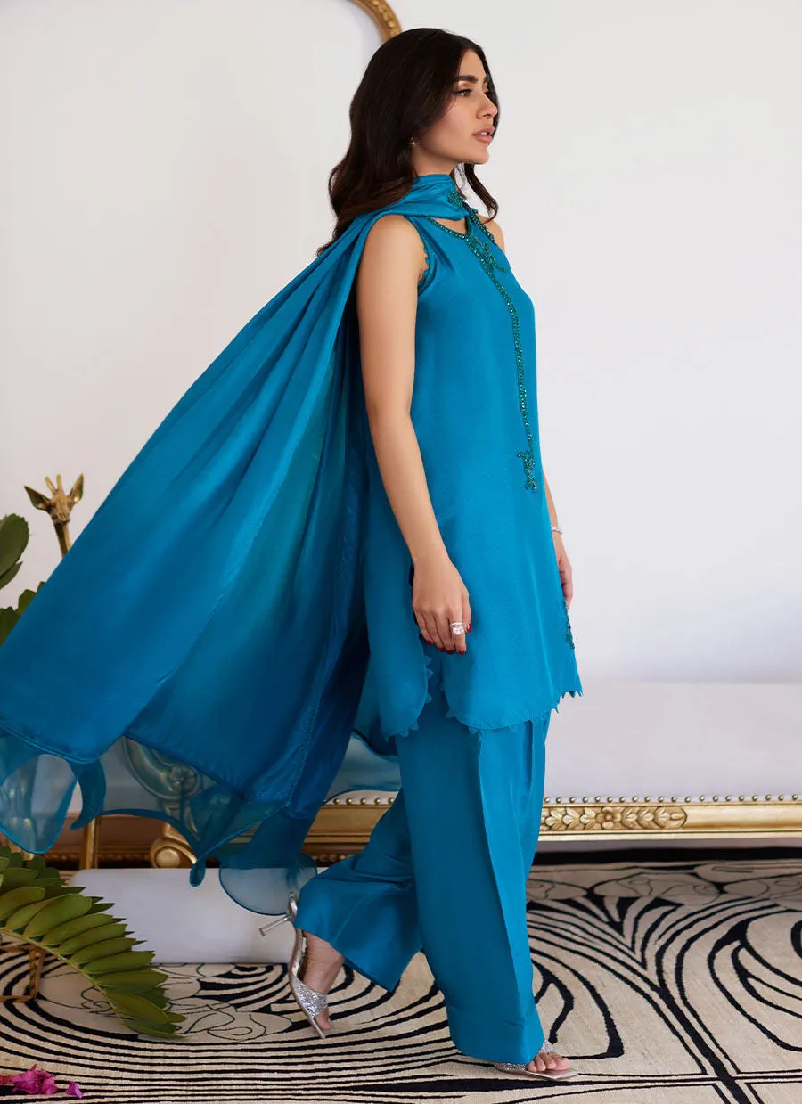 LILOU RAW SILK PANTS | Luna Eid'24 by Farah Talib Aziz