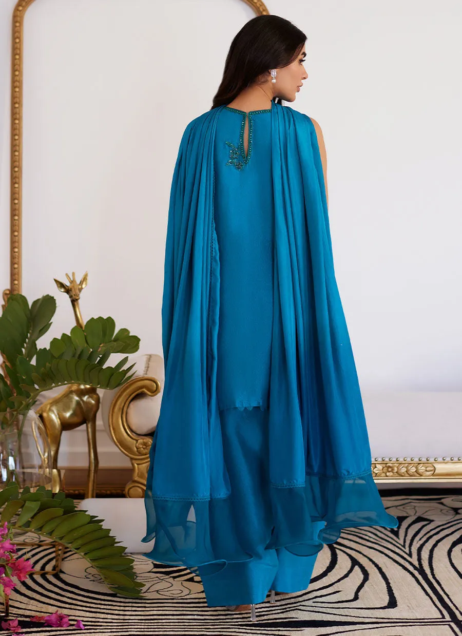 LILOU RAW SILK PANTS | Luna Eid'24 by Farah Talib Aziz