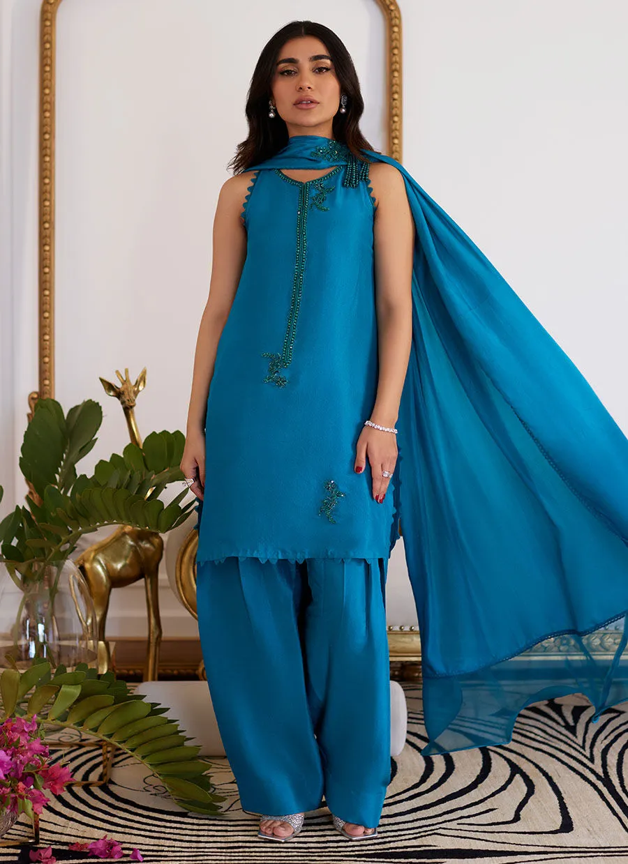 LILOU RAW SILK PANTS | Luna Eid'24 by Farah Talib Aziz