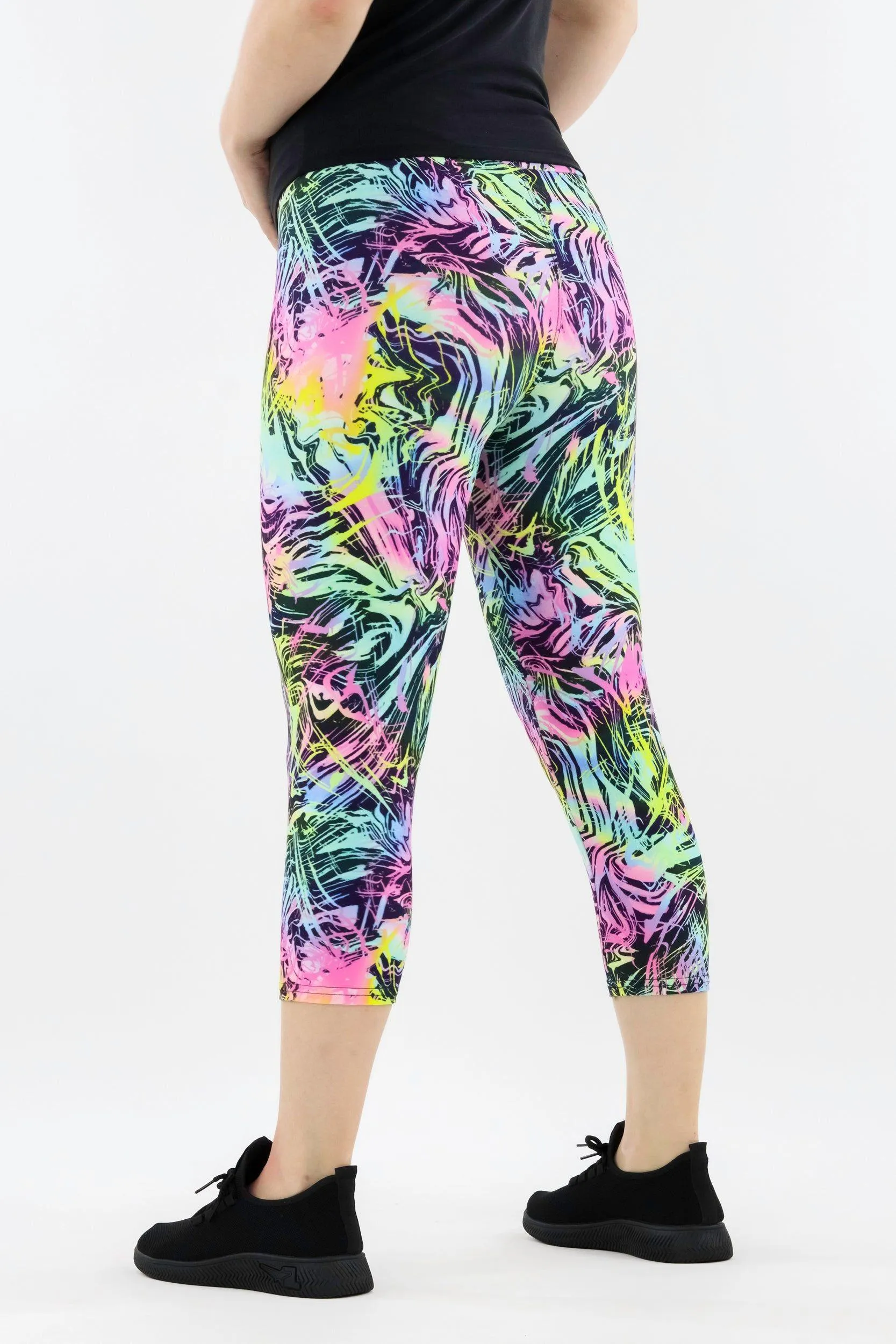 Neon Surge - Casual - Capri Leggings