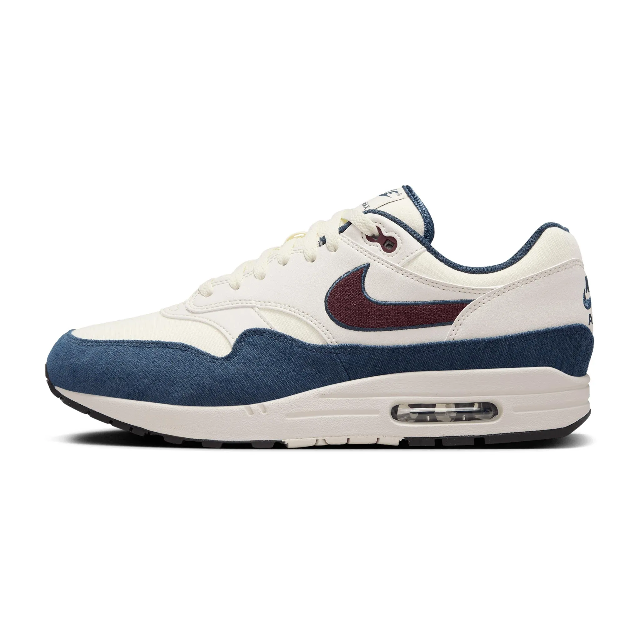 Nike Air Max 1 Coconut Milk/Burgundy Crush-Armory Navy FN6952-103