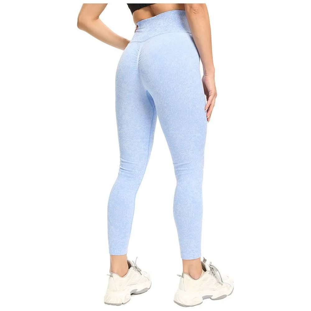 Nylon Knitted Moisture Wicking Sports Fitness Slim Leggings Women's Yoga Pants