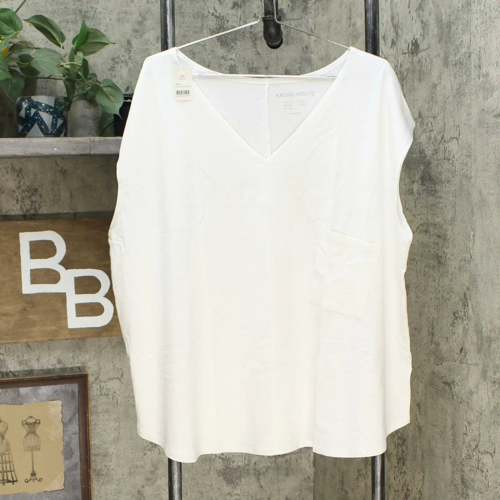 Rachel Hollis Plus Size Baseball Hem Knit Tank Top