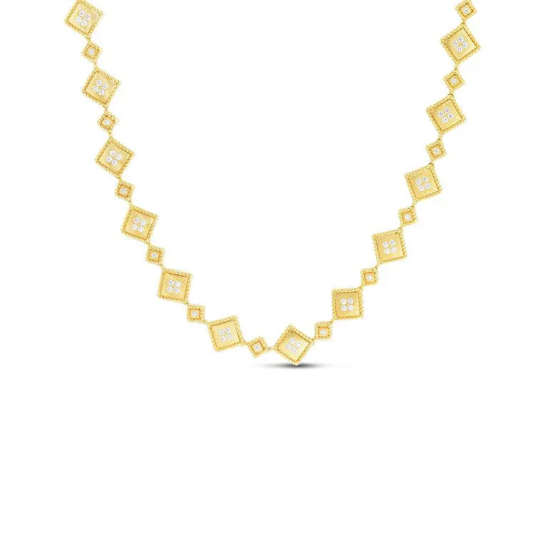 Roberto Coin Palazzo Ducale Diamond Collar Necklace in 18K Yellow Gold