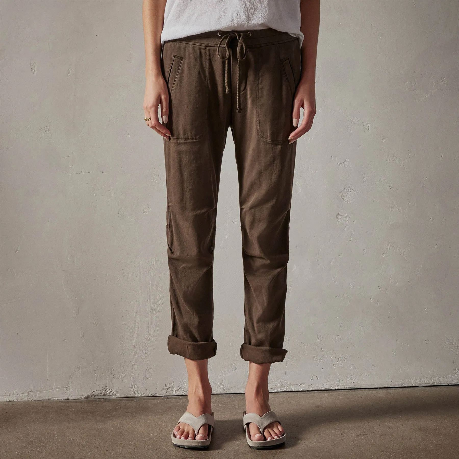 Soft Drape Pant - Smoky Green Pigment