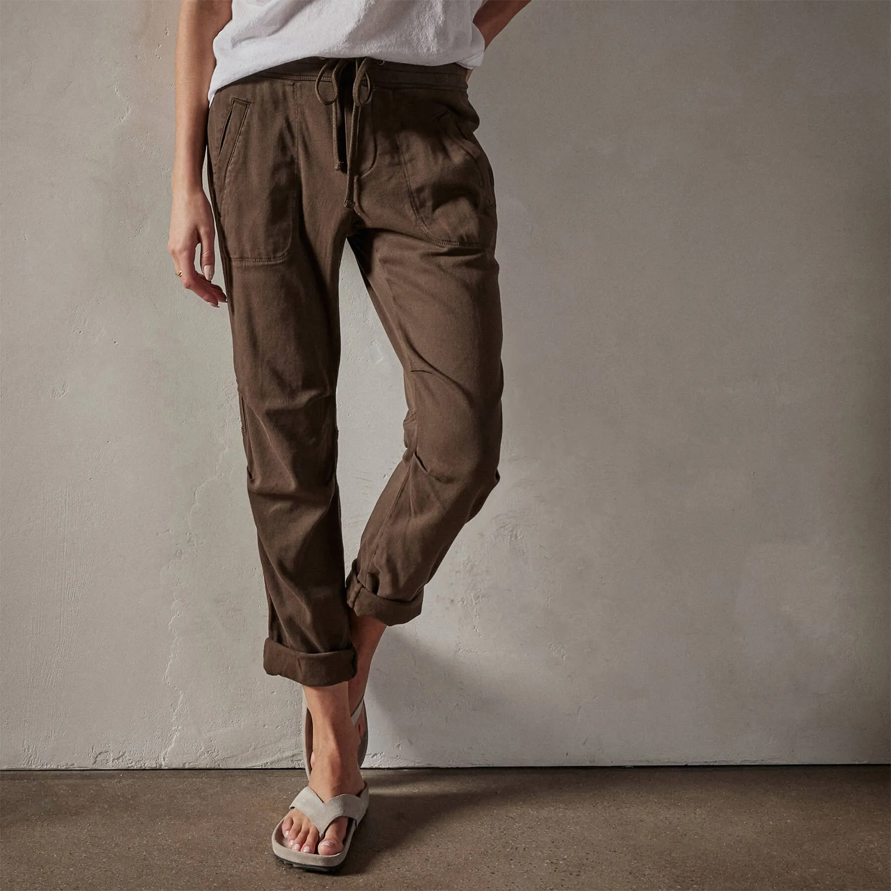 Soft Drape Pant - Smoky Green Pigment