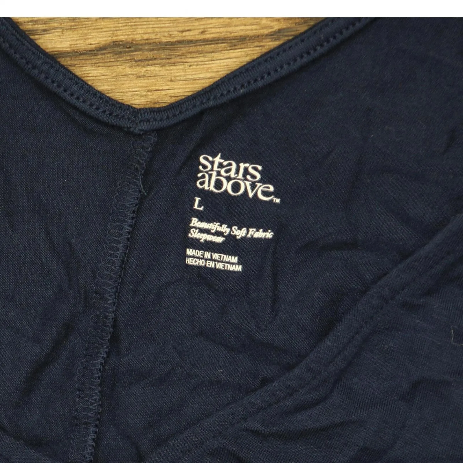Stars Above Women's Beautifully Soft Sleep T-Shirt 567752 Navy Blue L