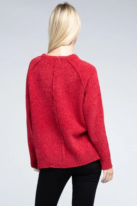 Staying Warm Chenille Sweater