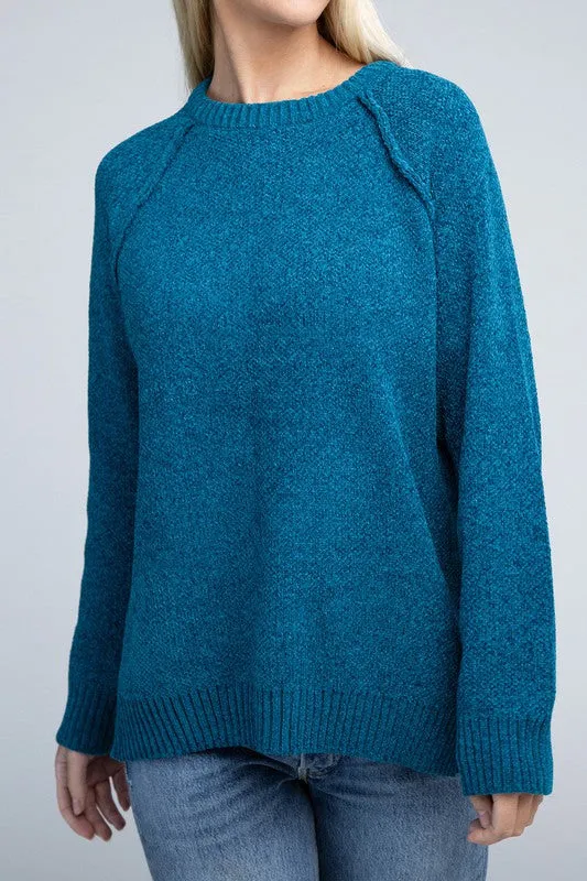Staying Warm Chenille Sweater