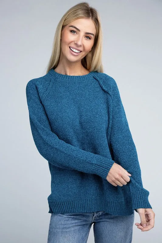 Staying Warm Chenille Sweater