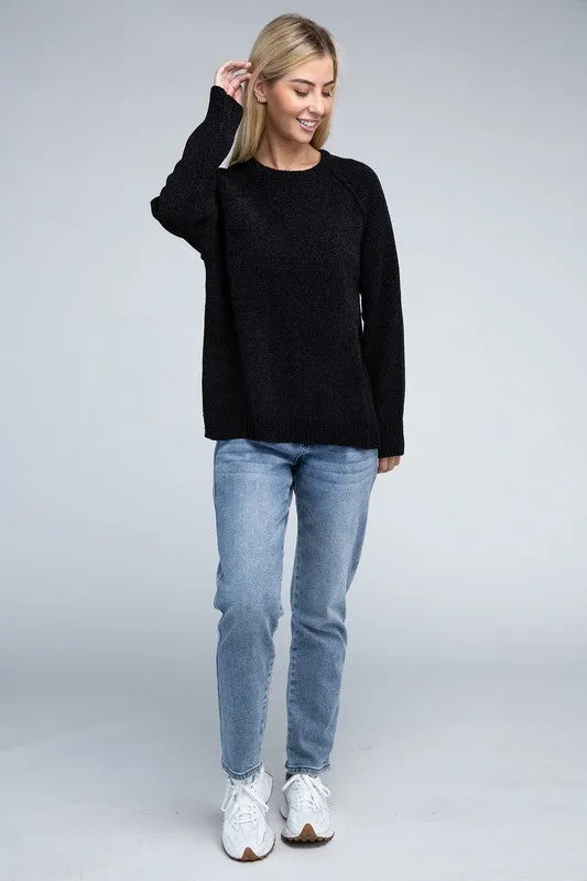 Staying Warm Chenille Sweater