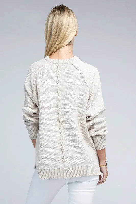 Staying Warm Chenille Sweater