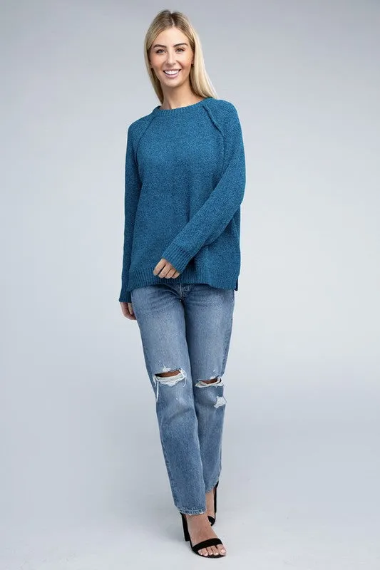 Staying Warm Chenille Sweater
