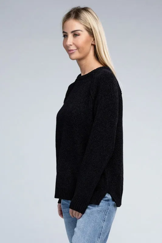 Staying Warm Chenille Sweater