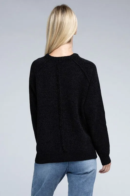 Staying Warm Chenille Sweater