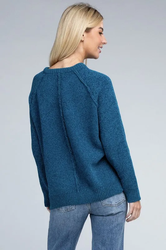 Staying Warm Chenille Sweater